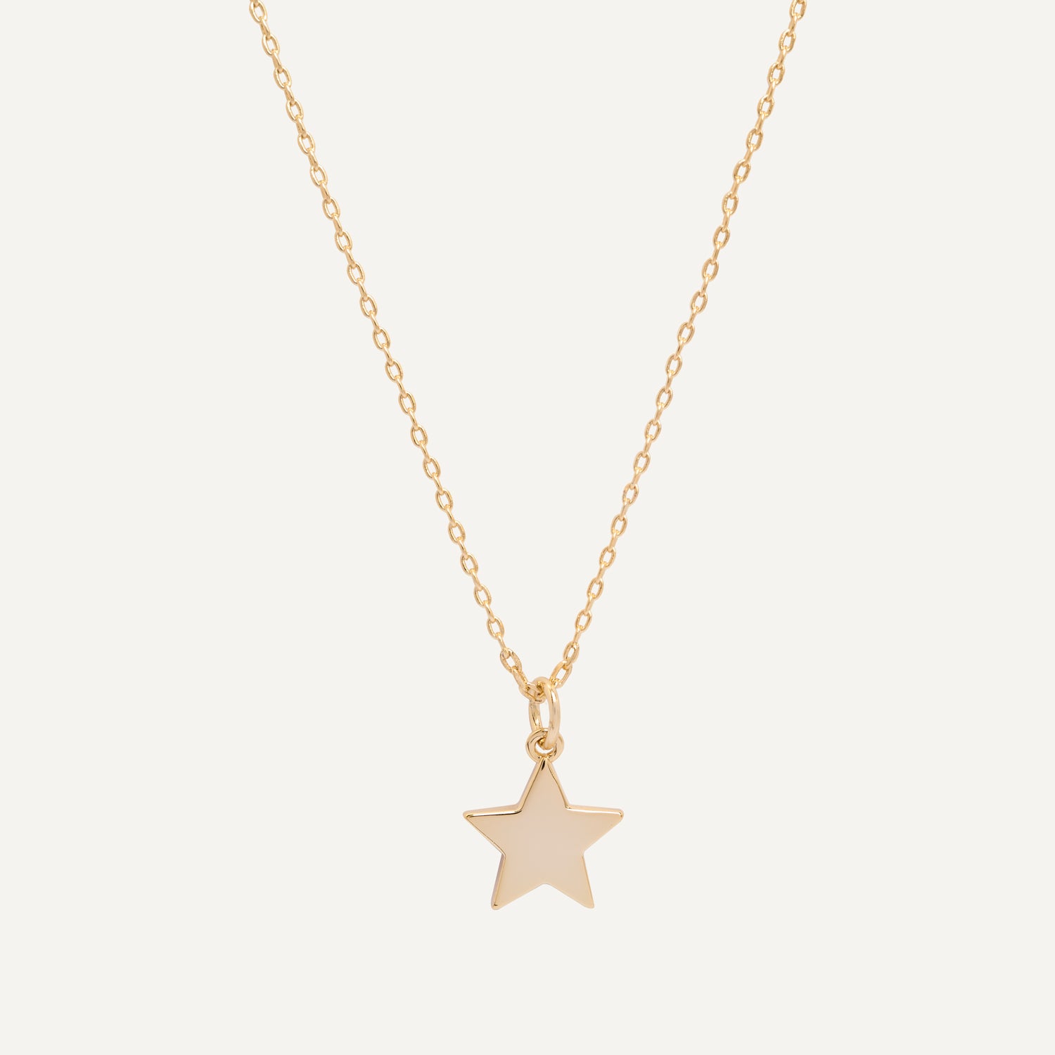 COLLAR MEDALLÓN ESTRELLA BAÑO DE ORO