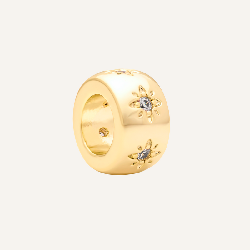 PULSERA LAZO JAZMÍN BAÑO DE ORO