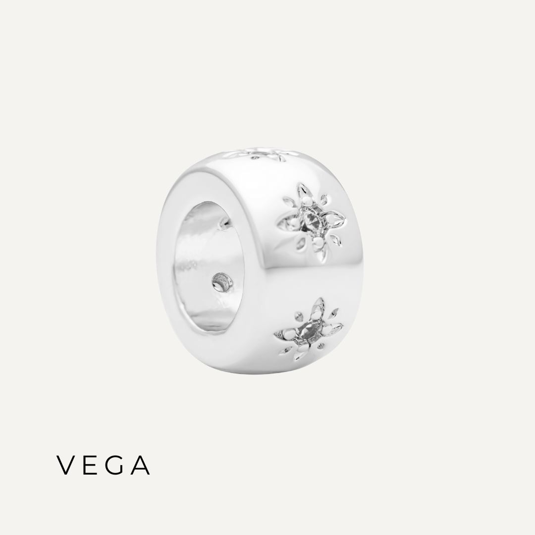 PACK COLLAR POISE + CHUNKY CHARMS PLATA