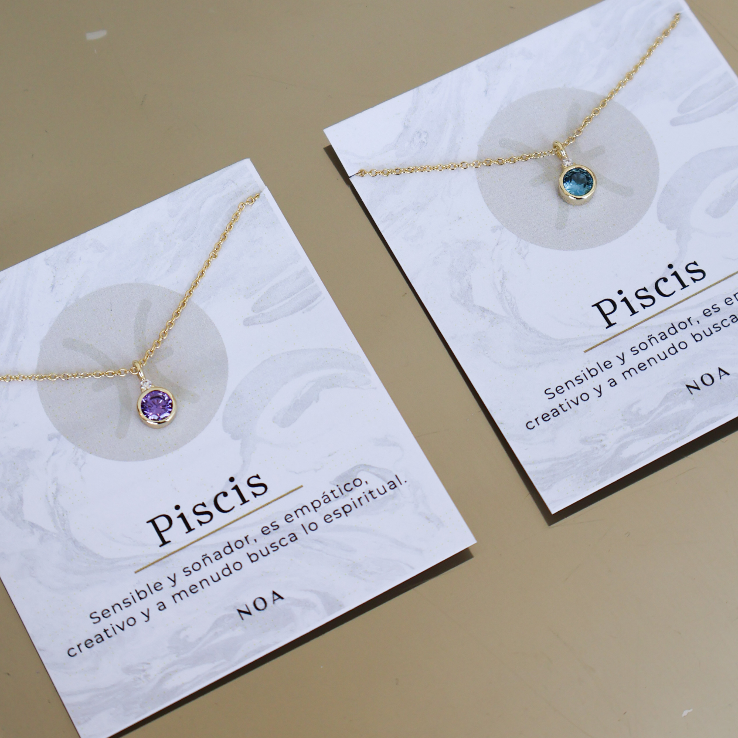 COLLAR AGUAMARINA MES MARZO