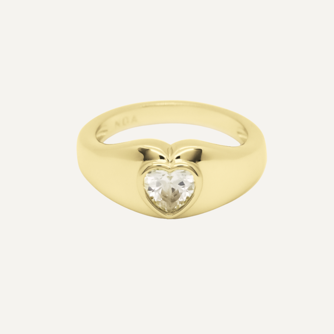 ANILLO AMORE BAÑO DE ORO