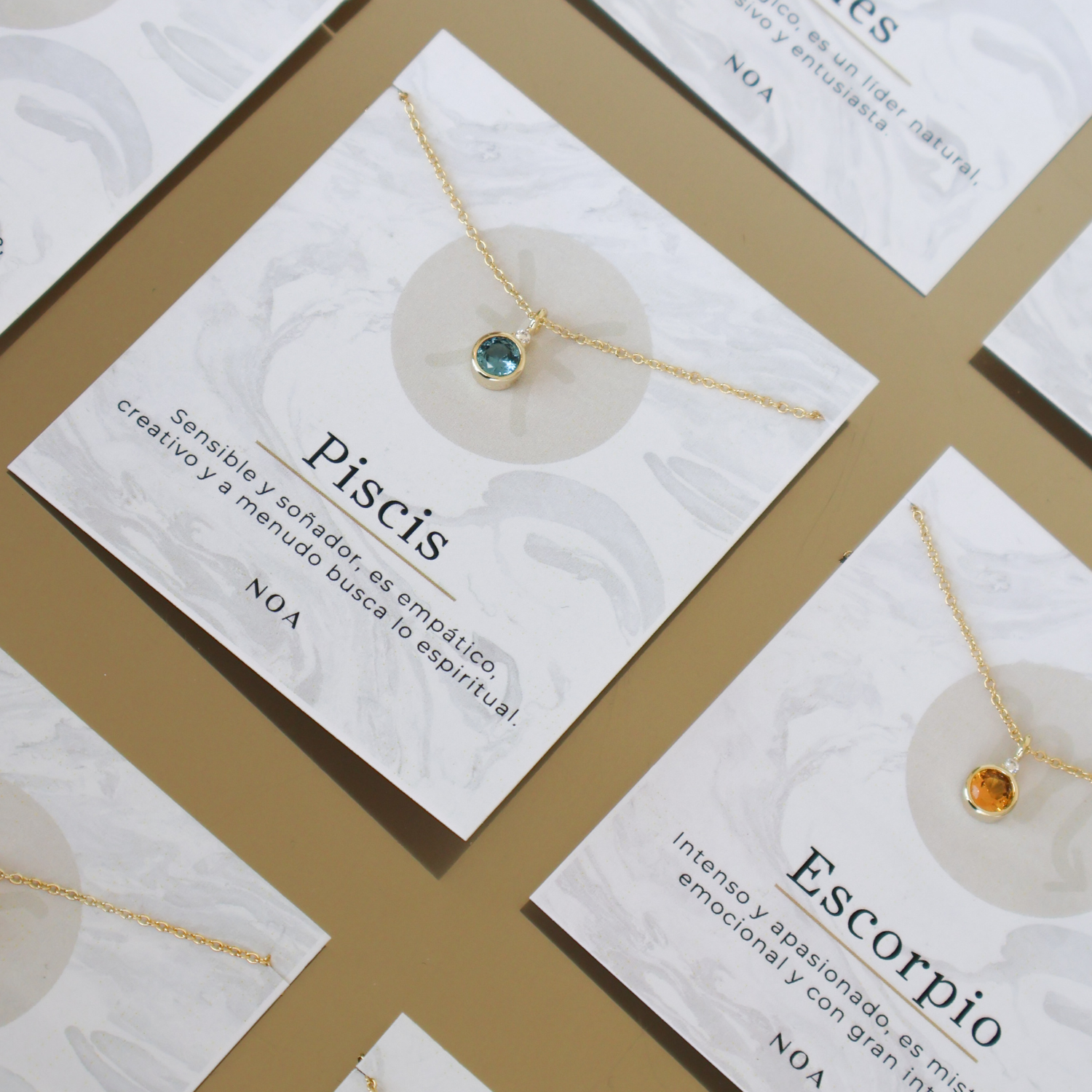 COLLAR AGUAMARINA MES MARZO