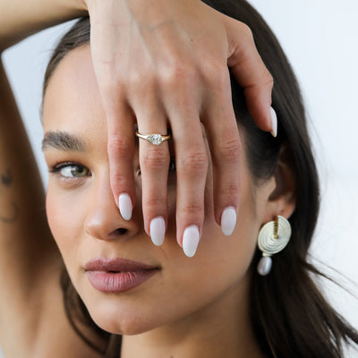 ANILLO GRETA BAÑO DE ORO