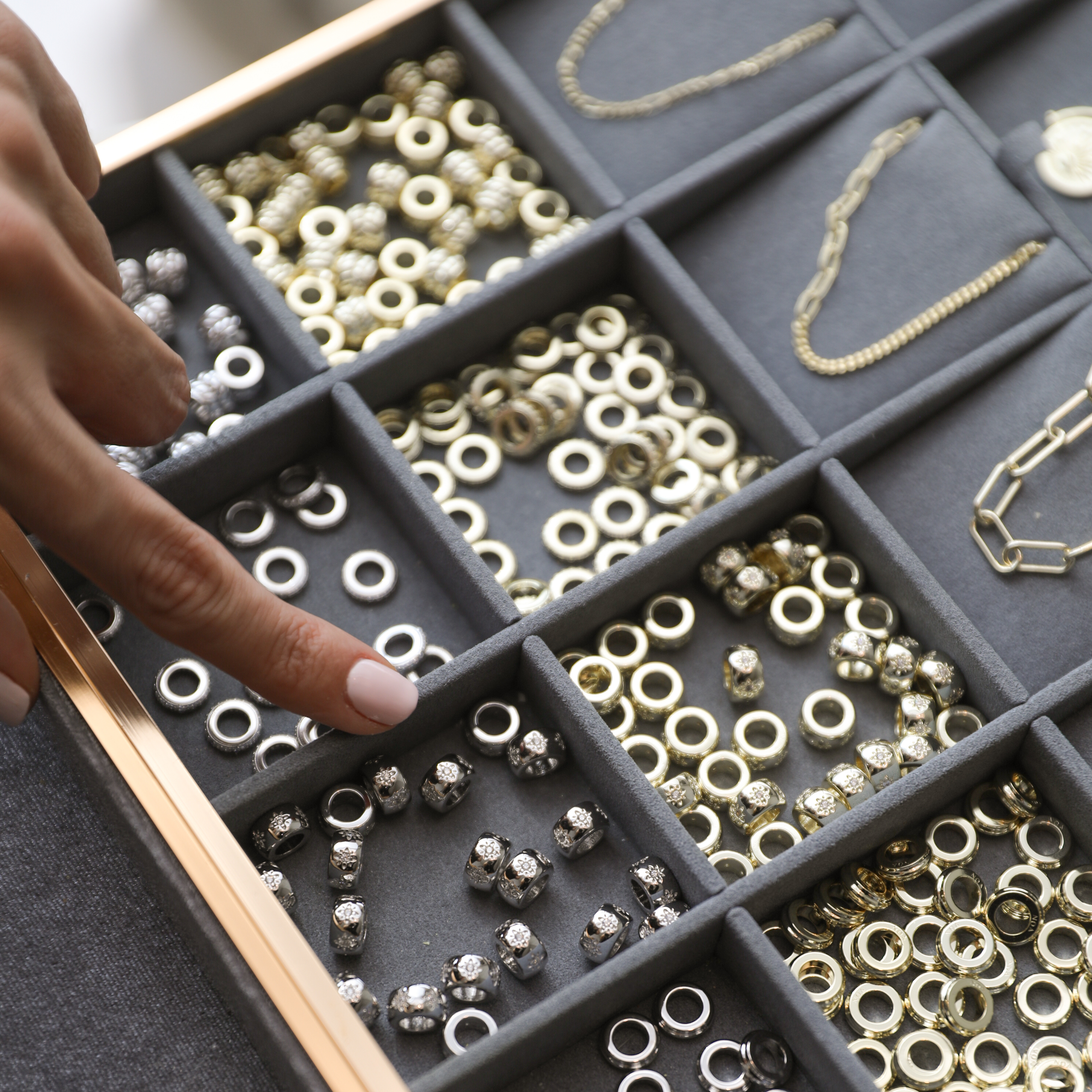 PULSERA LAZO JAZMÍN PLATA