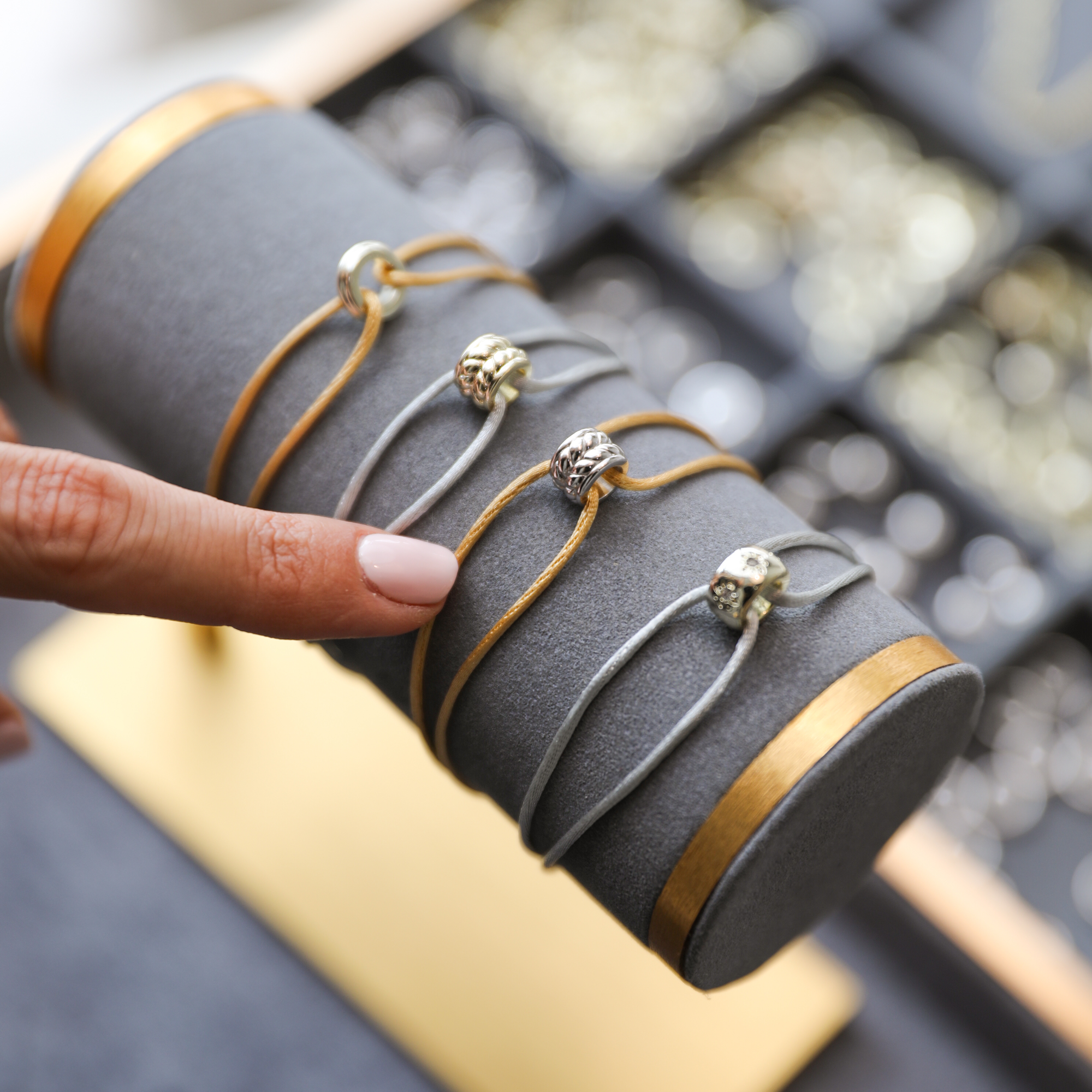 PULSERA LAZO JAZMÍN PLATA