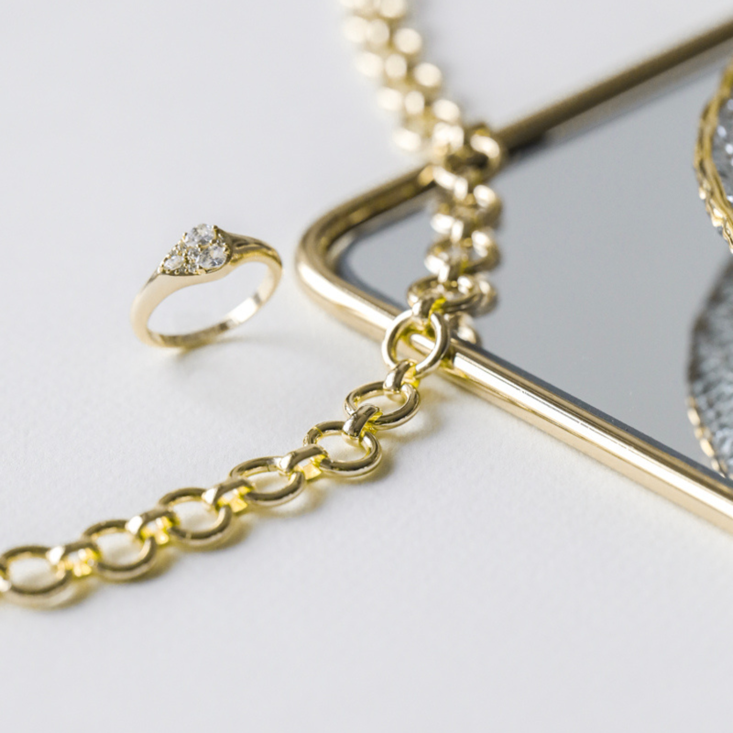 ANILLO GRETA BAÑO DE ORO