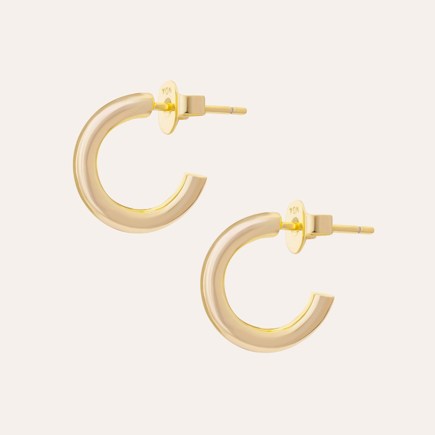 ARGOLLAS KENDALL BAÑO DE ORO 25 MM.