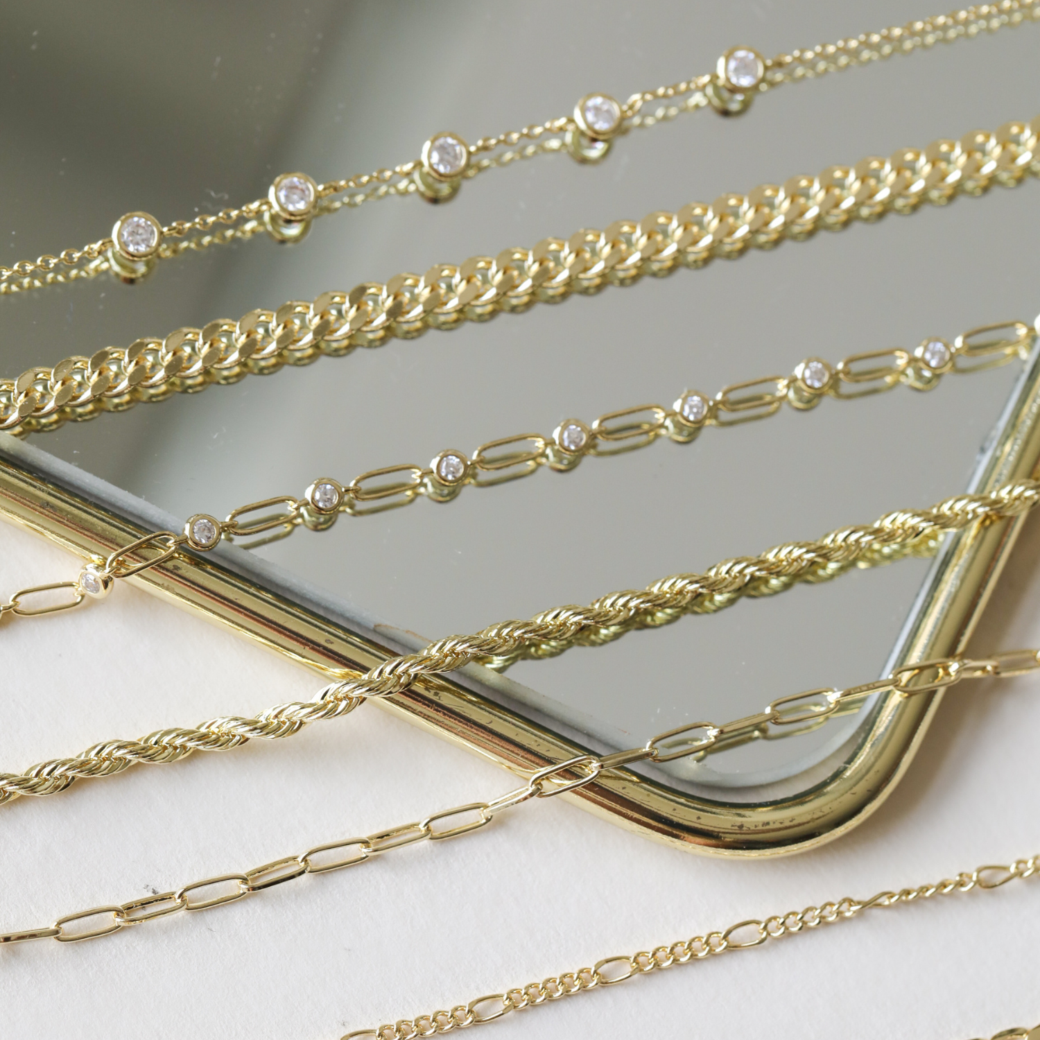PULSERA SETTI BAÑO DE ORO