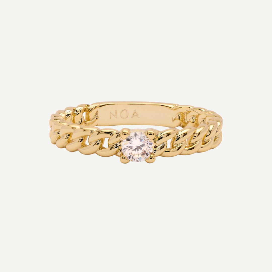 ANILLO DIAMOND BAÑO DE ORO