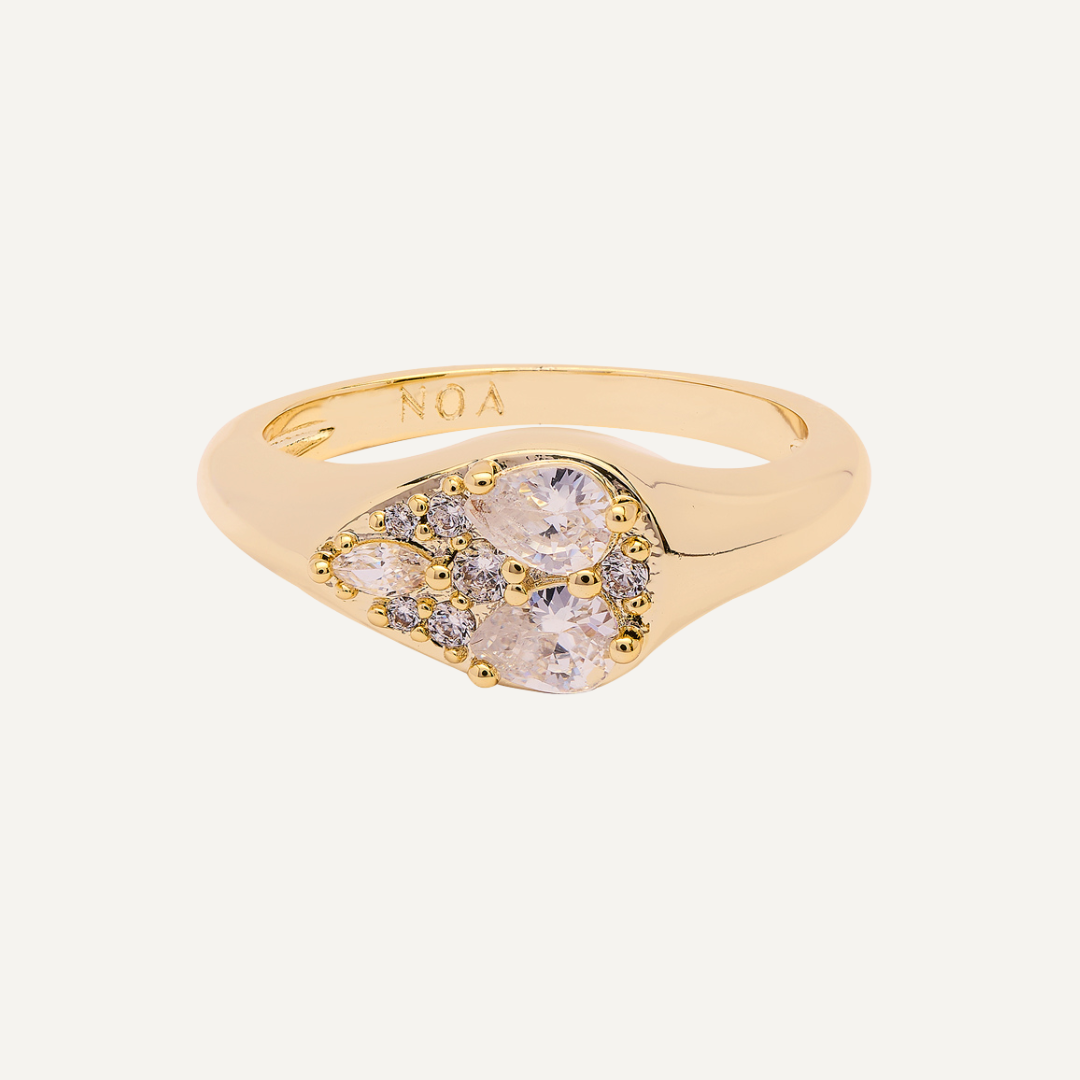 ANILLO GRETA BAÑO DE ORO