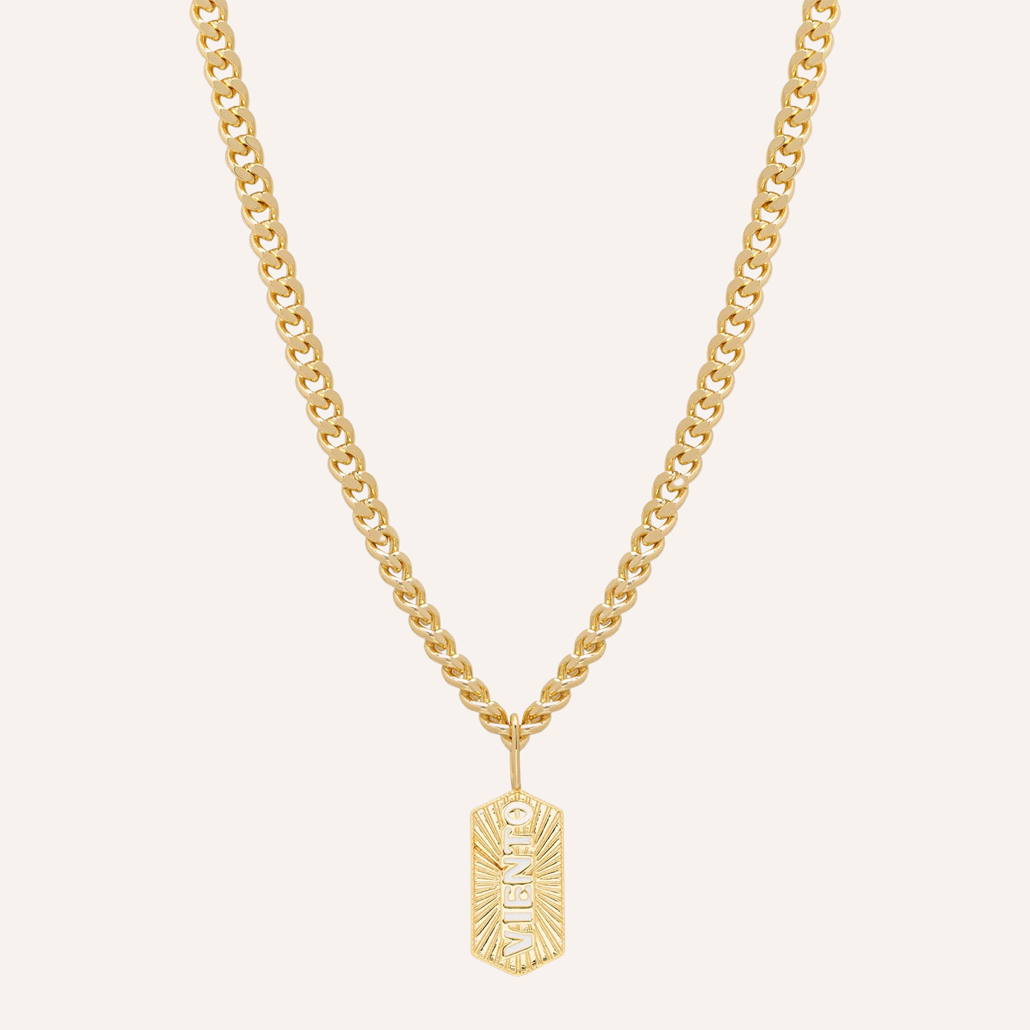 COLLAR DROP VIENTO BAÑO DE ORO