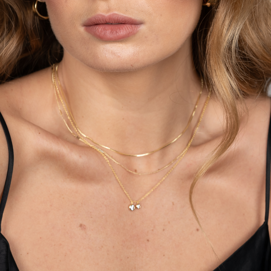 COLLAR BASTIMA BAÑO DE ORO