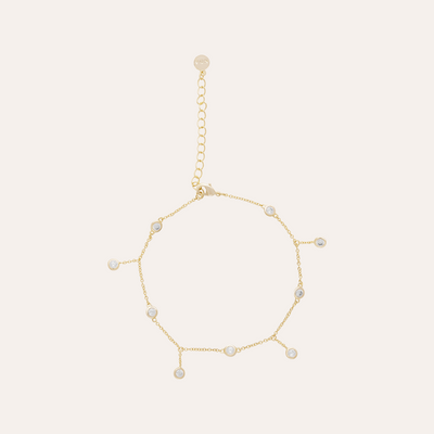 TOBILLERA CASCADA SHINE BAÑO DE ORO