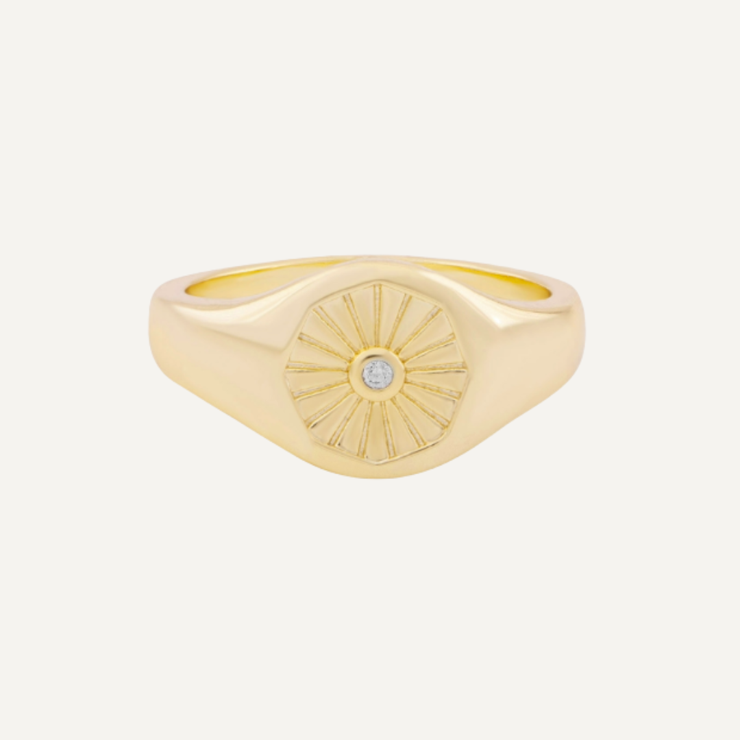 ANILLO SUN SHINE BAÑO DE ORO