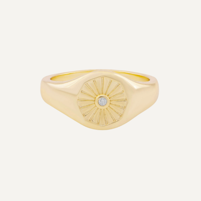 ANILLO SUN SHINE BAÑO DE ORO