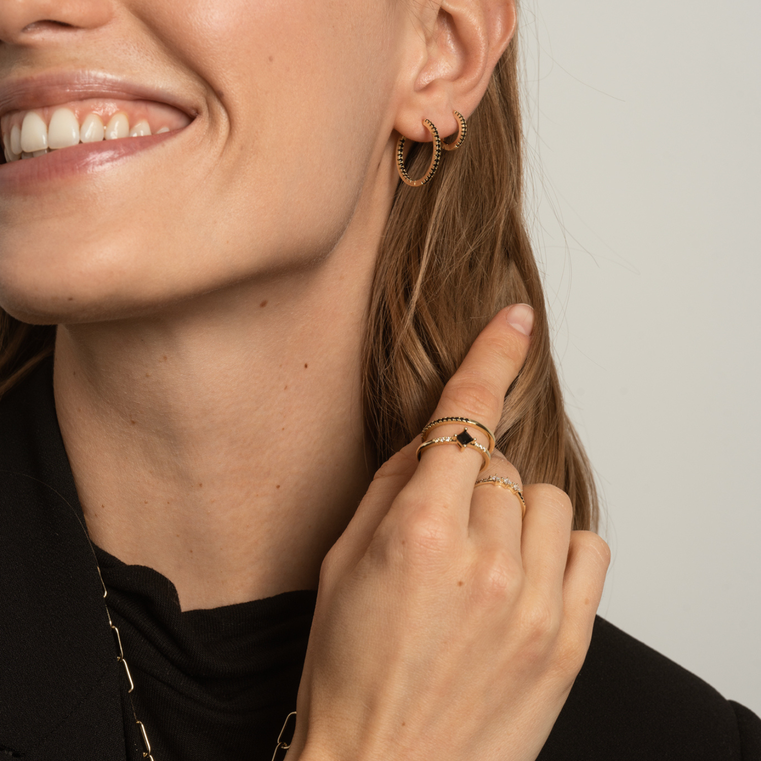 ANILLO BEAM BAÑO DE ORO