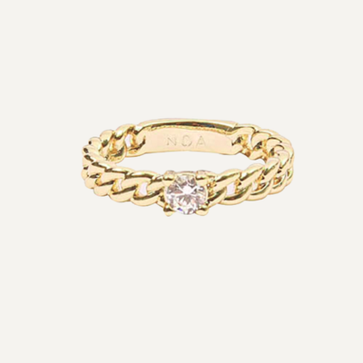 ANILLO DIAMOND BAÑO DE ORO