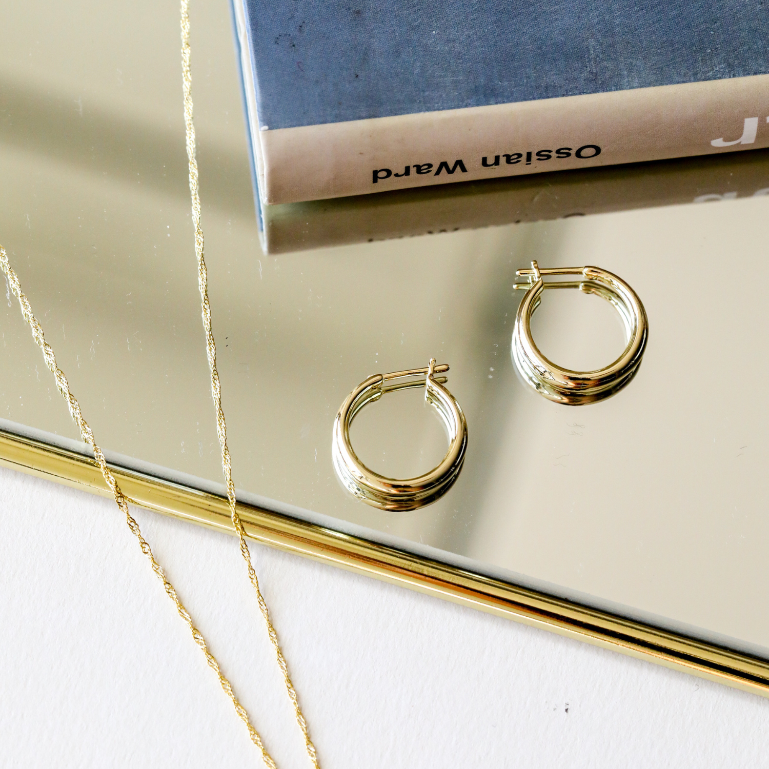 ARGOLLAS MARIA 18MM BAÑO DE ORO