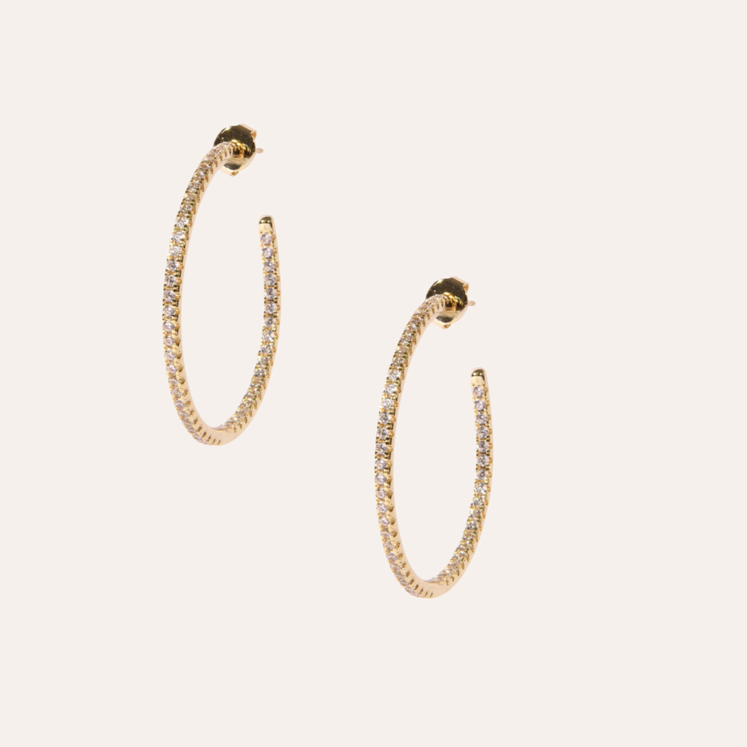 ARGOLLAS WHITE GOLD BAÑO DE ORO