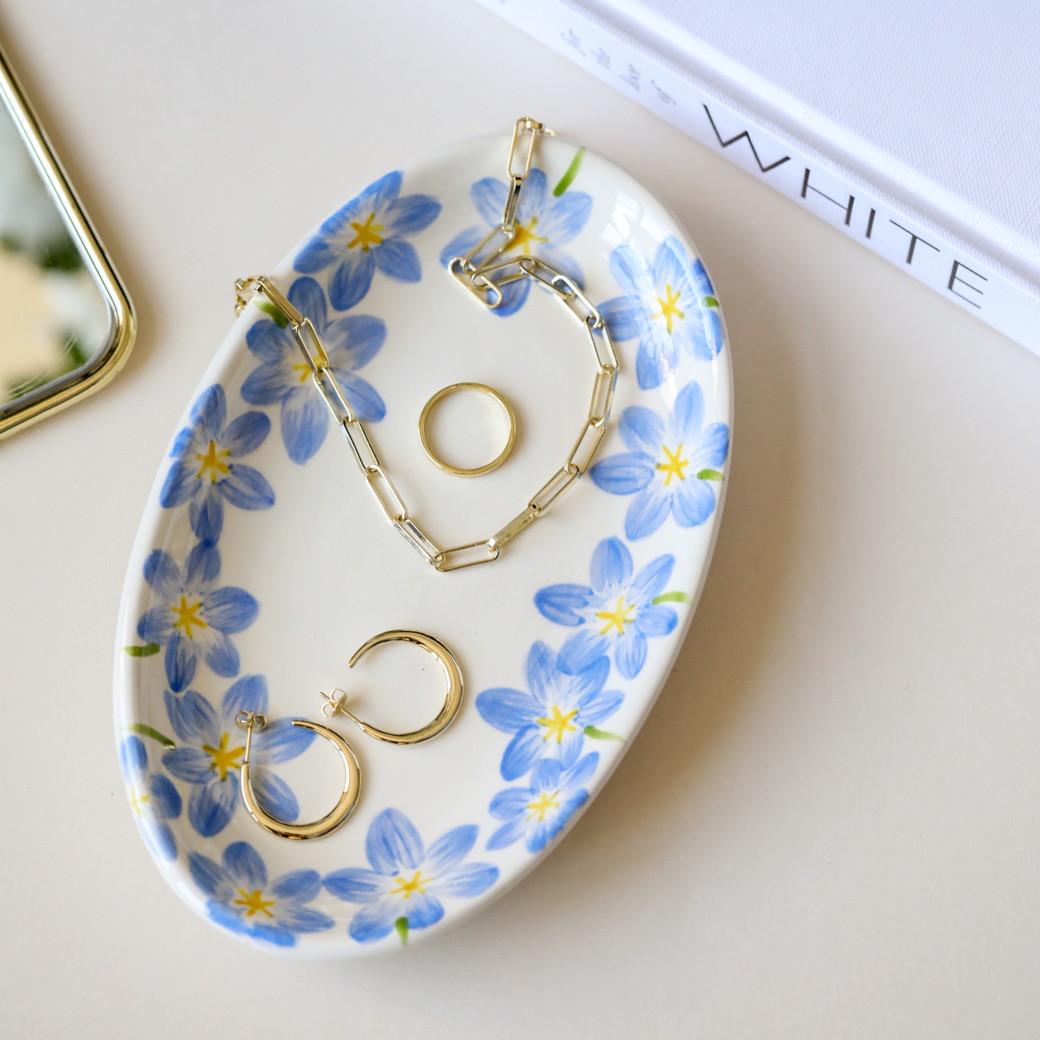 JOYERO HECHO A MANO FLOR CELESTINA