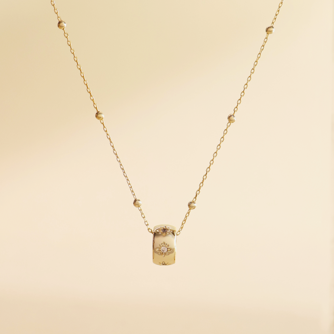 COLLAR BALLS JAZMÍN PLATA