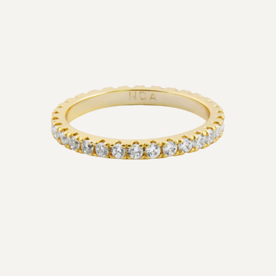 ANILLO CINTILLO BAÑO DE ORO