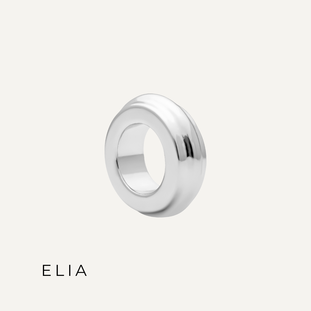 PACK COLLAR POISE + CHUNKY CHARMS PLATA