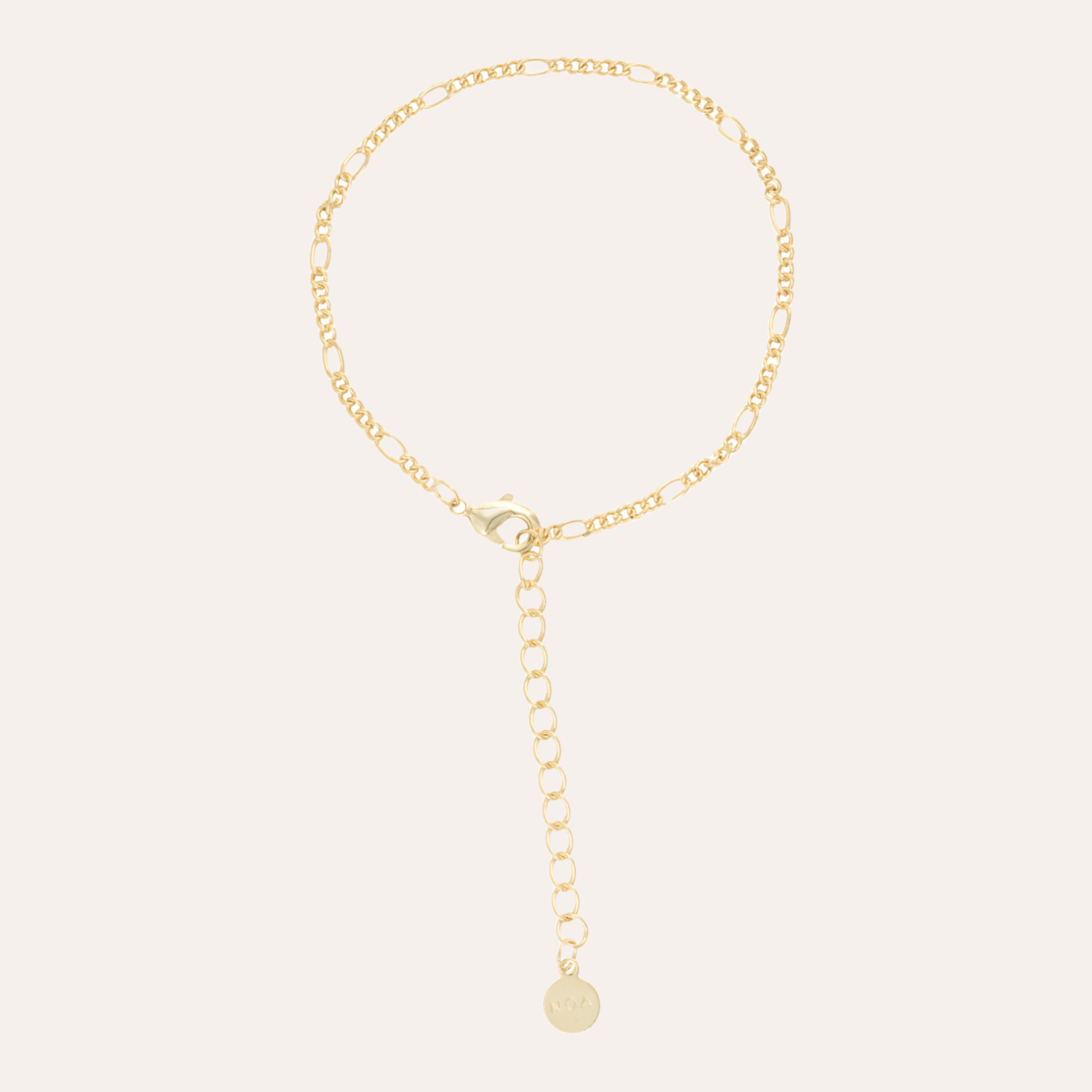 PULSERA NOIR BAÑO DE ORO