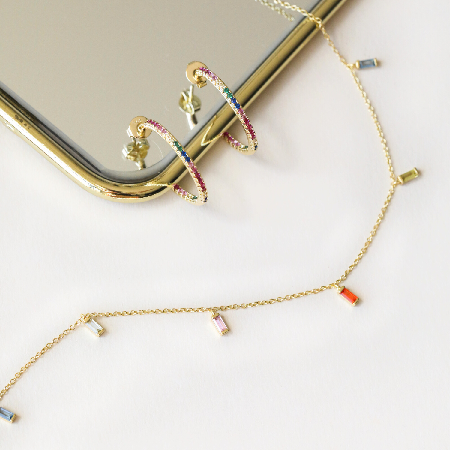 COLLAR RAINBOW BAÑO DE ORO