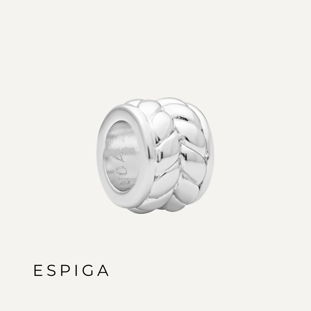 PACK COLLAR POISE + CHUNKY CHARMS PLATA