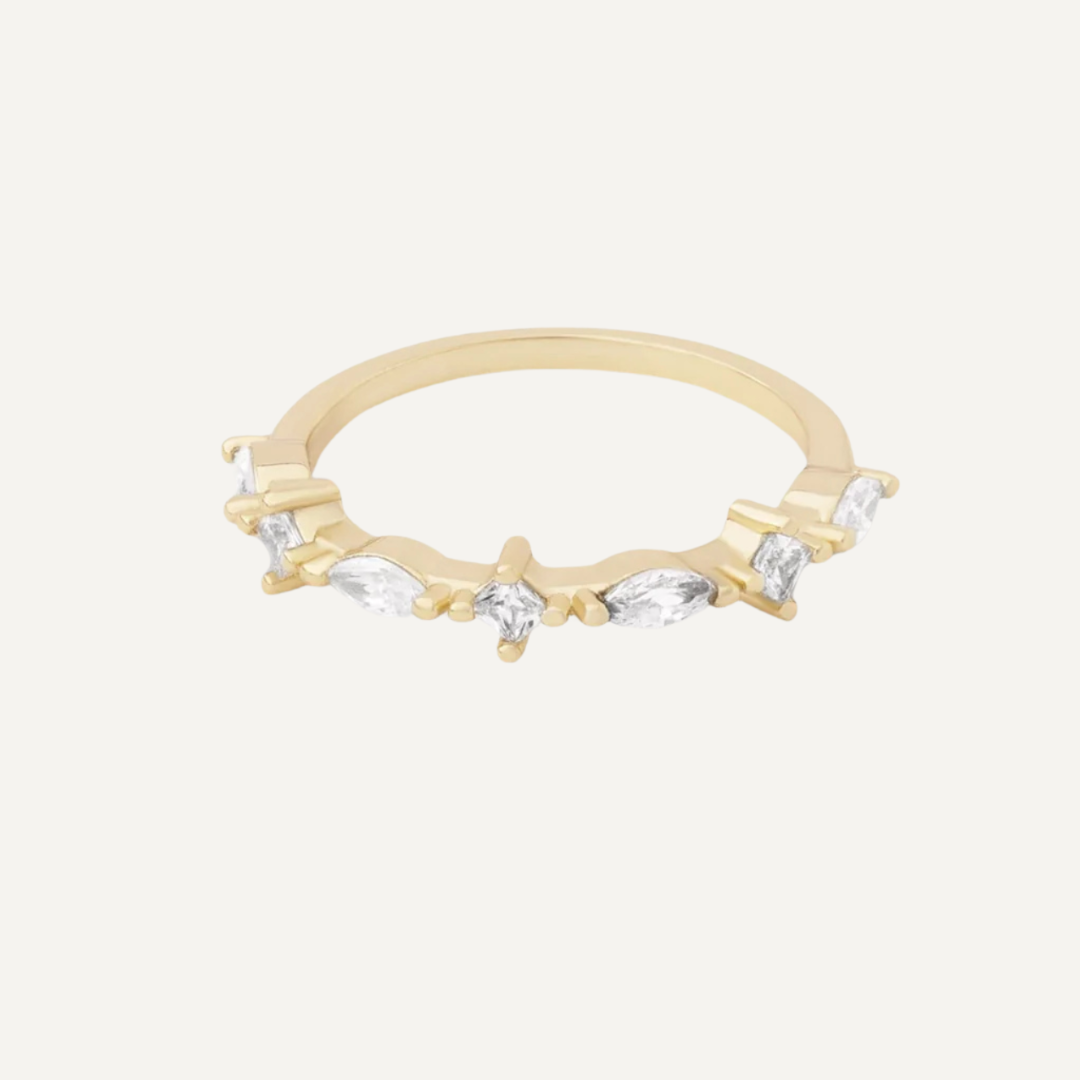 ANILLO BLANC BAÑO DE ORO