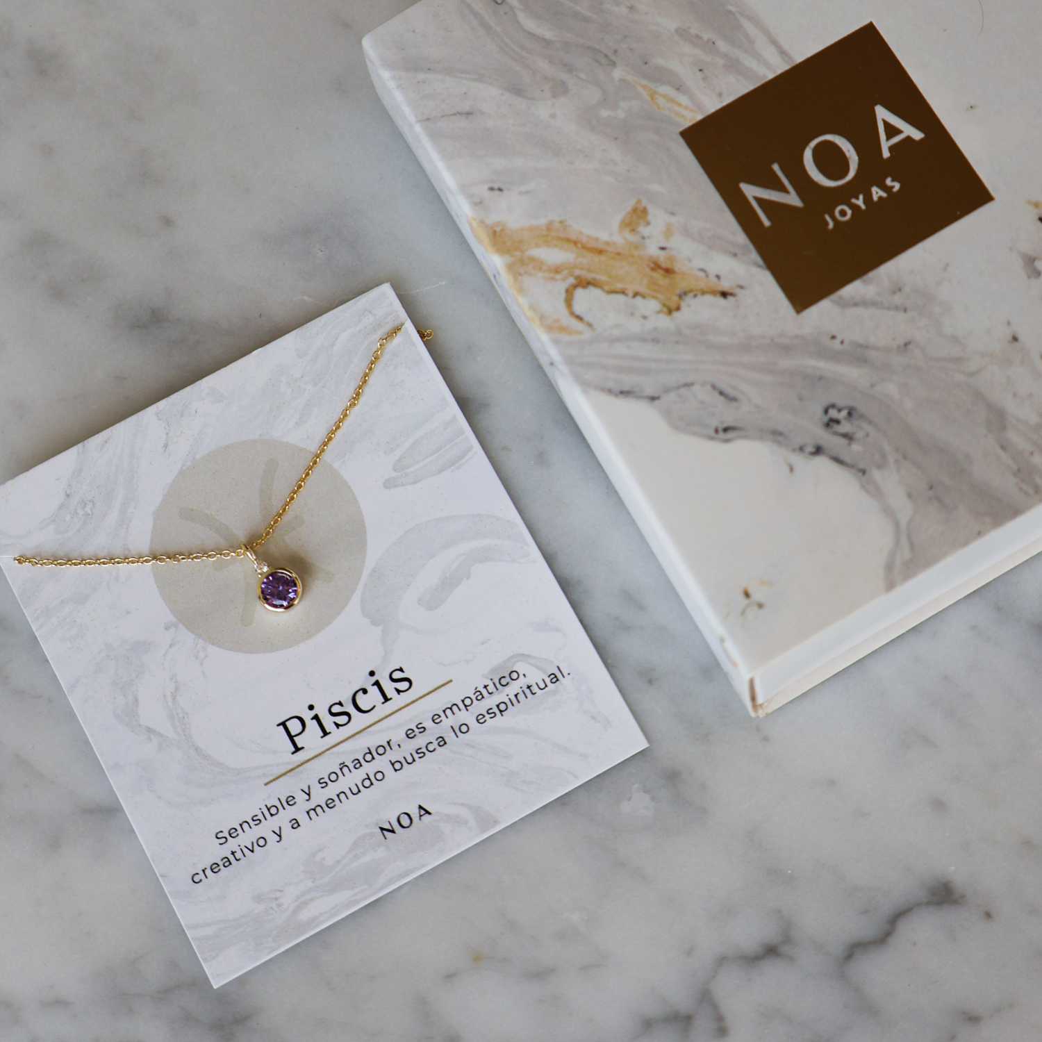 COLLAR AMATISTA MES FEBRERO