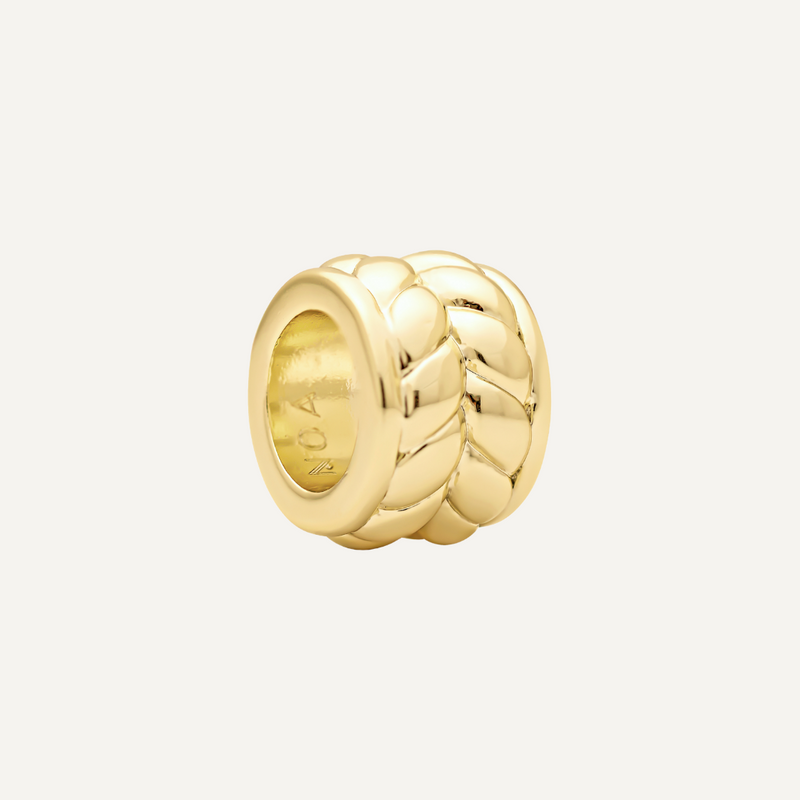 PULSERA LAZO ESPIGA BAÑO DE ORO