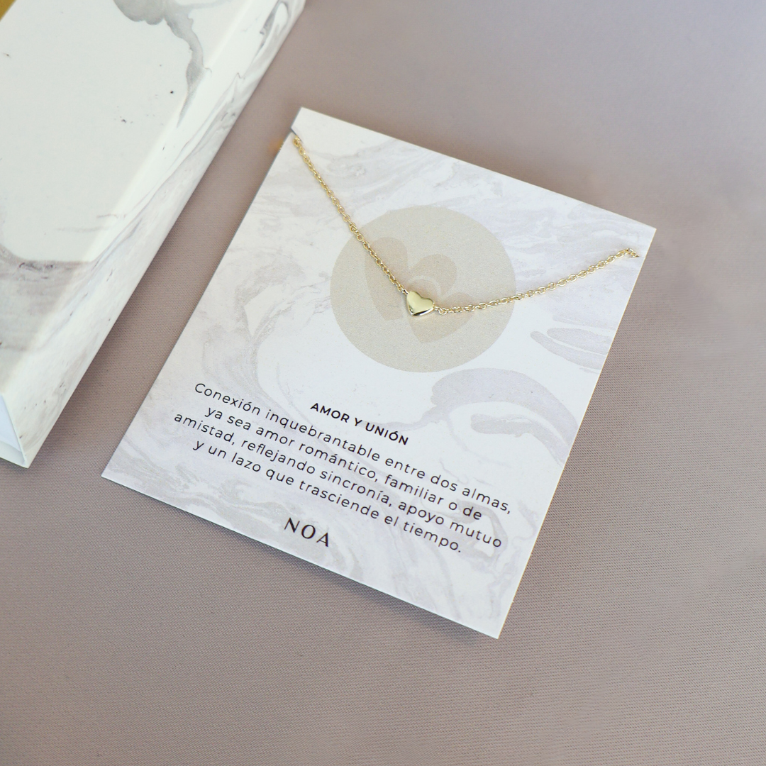 COLLAR LOVE BAÑO DE ORO