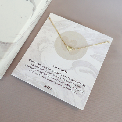 COLLAR LOVE BAÑO DE ORO