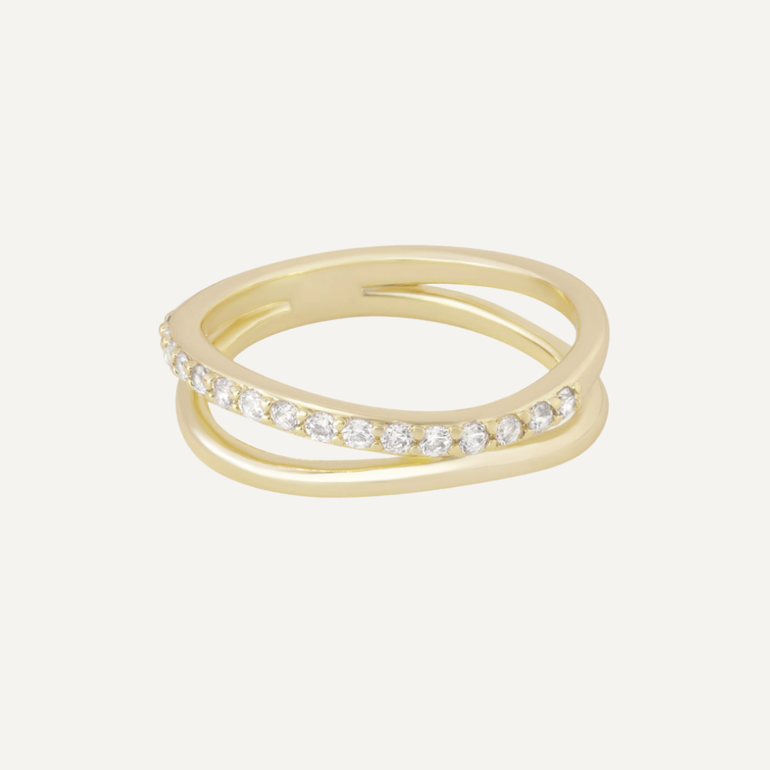 ANILLO WILLOW BAÑO DE ORO