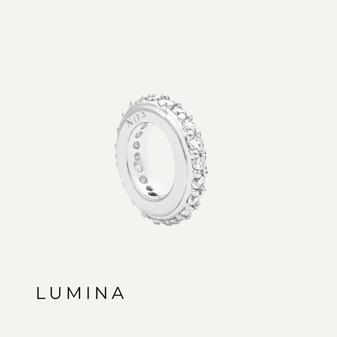 PACK COLLAR POISE + CHUNKY CHARMS PLATA