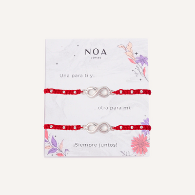 PACK PULSERAS HILO ROJO INFINITO