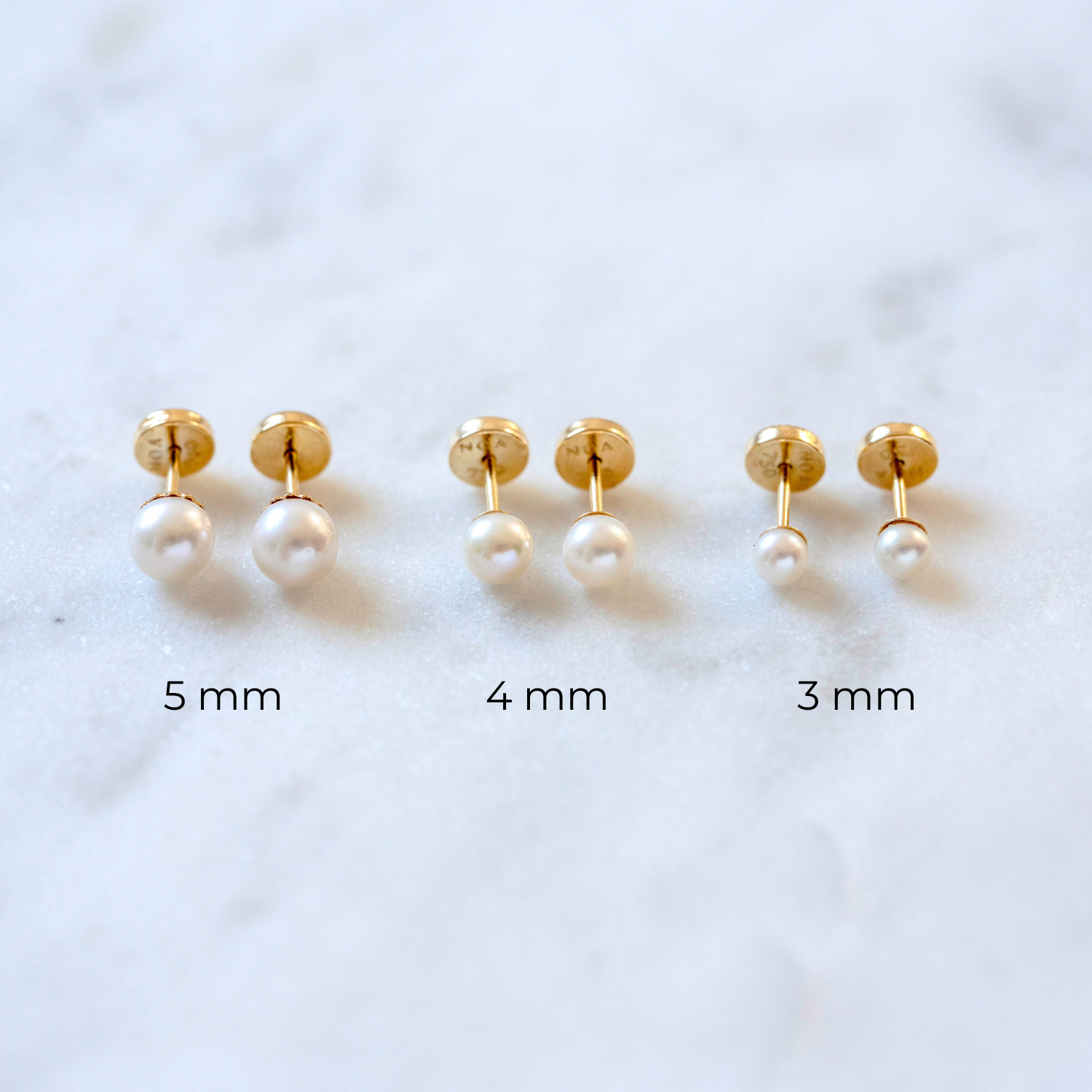 AROS ABRIDORES ORO 18K DE BEBE PERLA