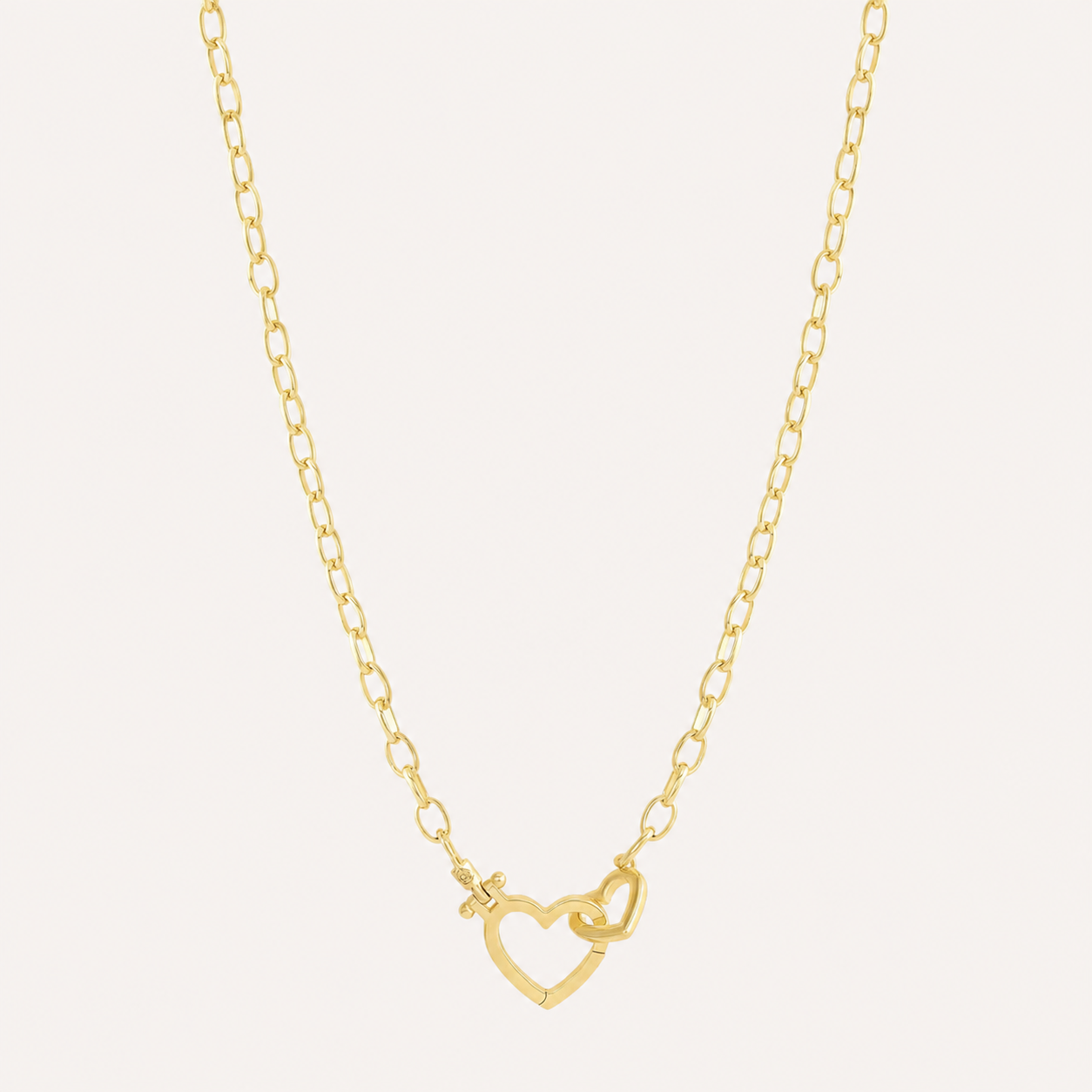 COLLAR TWIN LOVE BAÑO DE ORO
