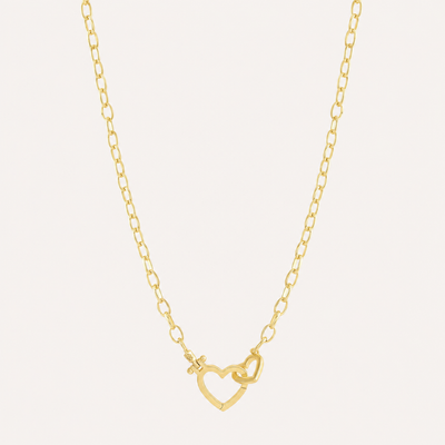 COLLAR TWIN LOVE BAÑO DE ORO