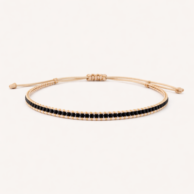 PULSERA DE HILO ARENA PETITE NEGRO