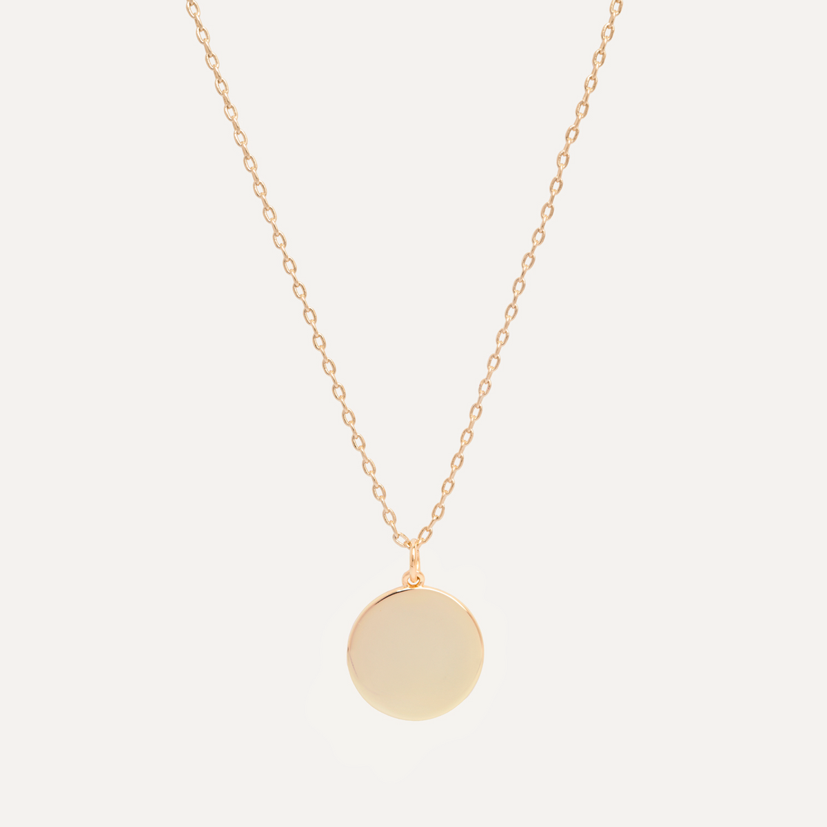 COLLAR MEDALLÓN CIRCULO GRANDE BAÑO DE ORO