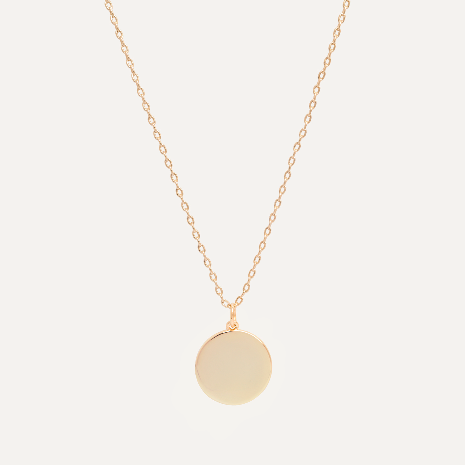 COLLAR MEDALLÓN CIRCULO GRANDE BAÑO DE ORO
