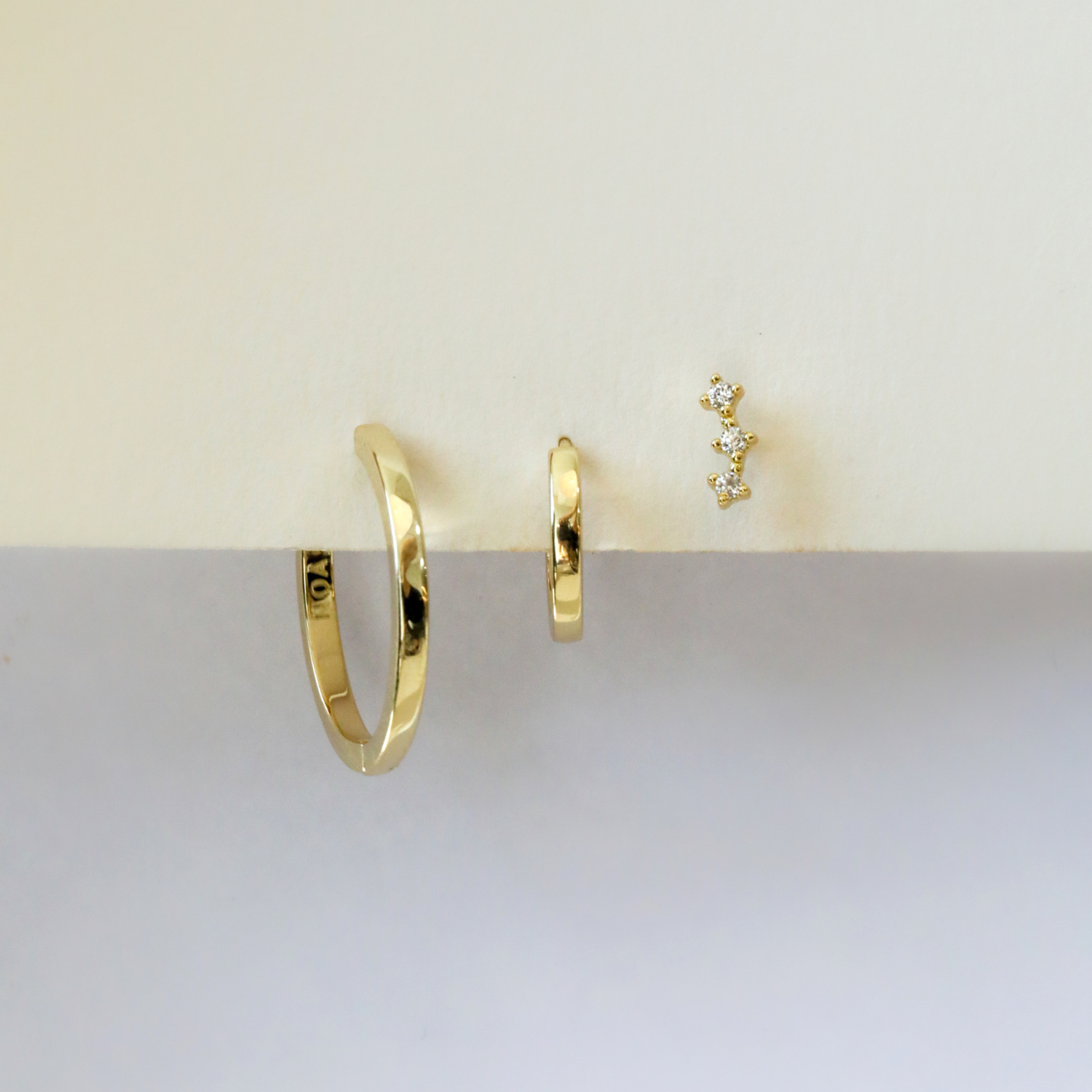 ARGOLLAS MIA BAÑO DE ORO 12MM