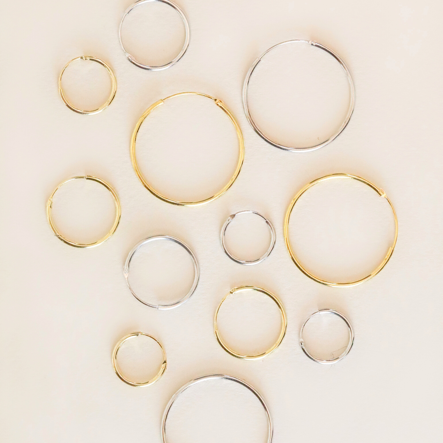 ARGOLLAS BASIC BAÑO DE ORO 20 MM