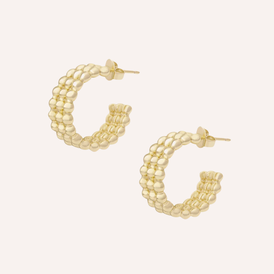 ARGOLLAS DOT BAÑO DE ORO