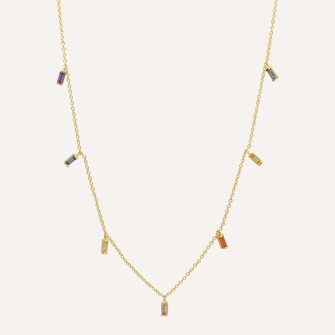 COLLAR RAINBOW BAÑO DE ORO