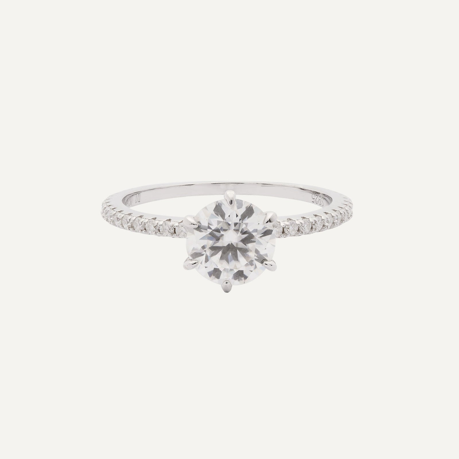 SOLITARIO PAVÉ EN V