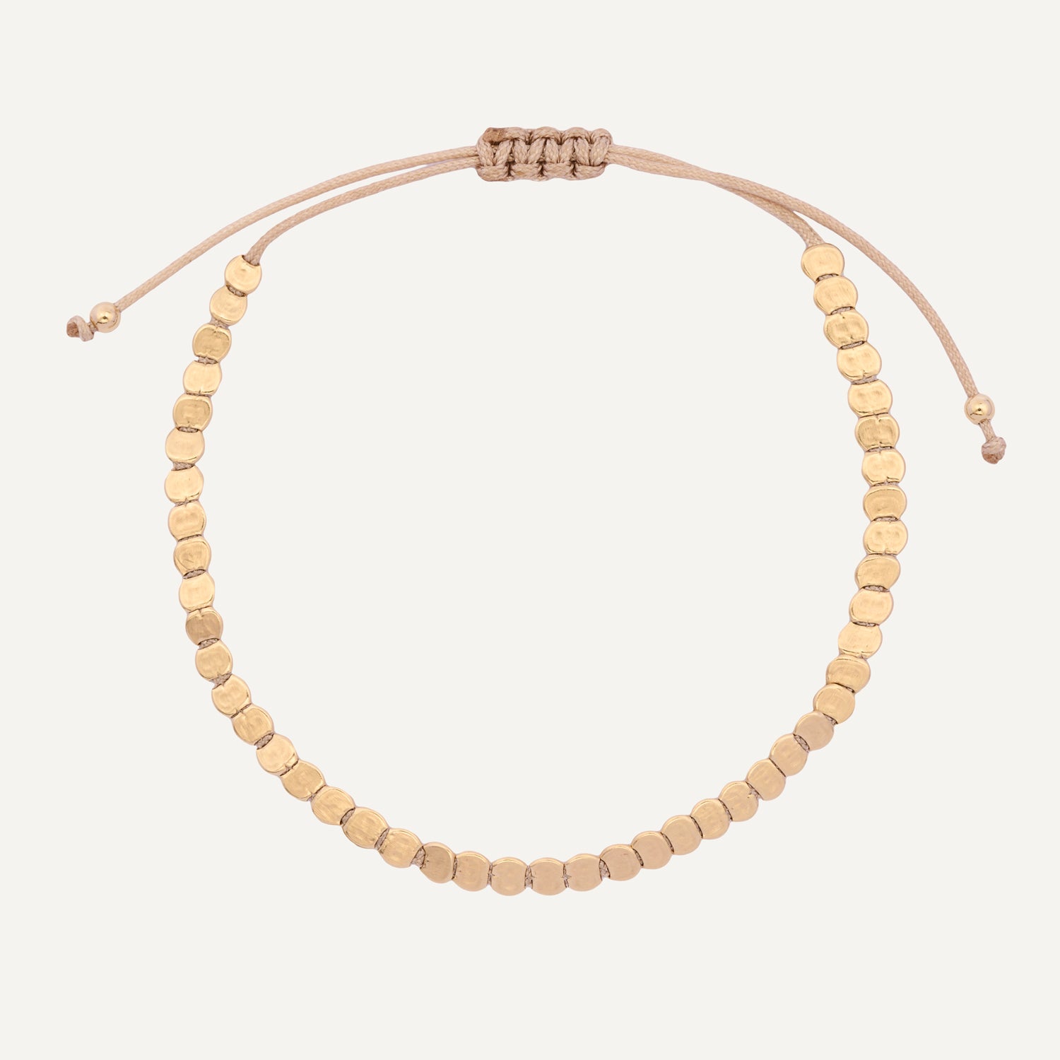 PULSERA DE HILO ARENA GOLFI